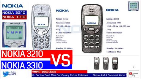 nokia 3210 vs 3310